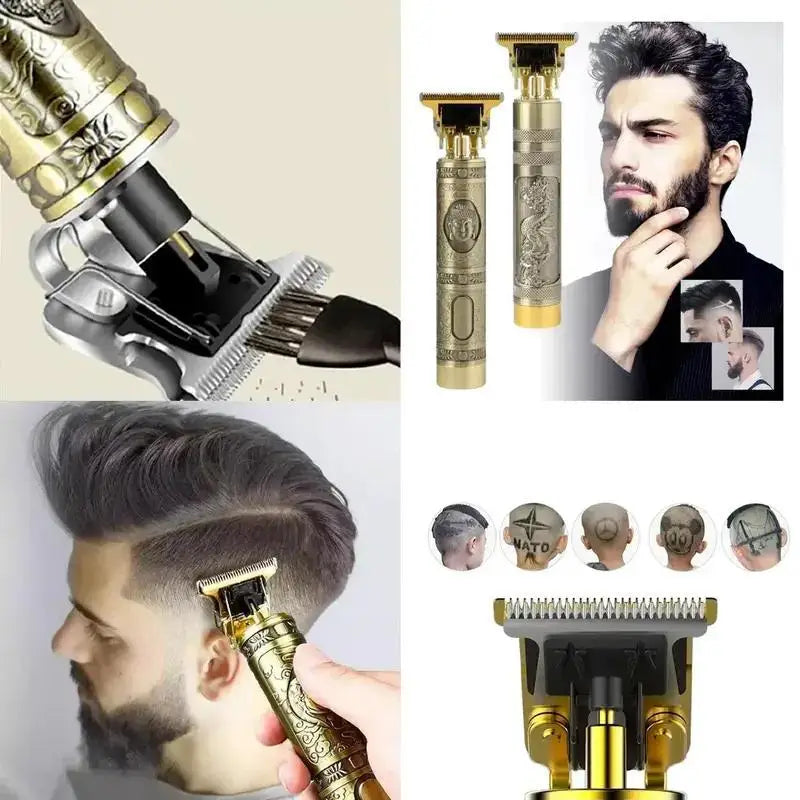 Máquina De Cortar Cabelo e  Barba Masculina Designer Aleatório Elétrico Profissional