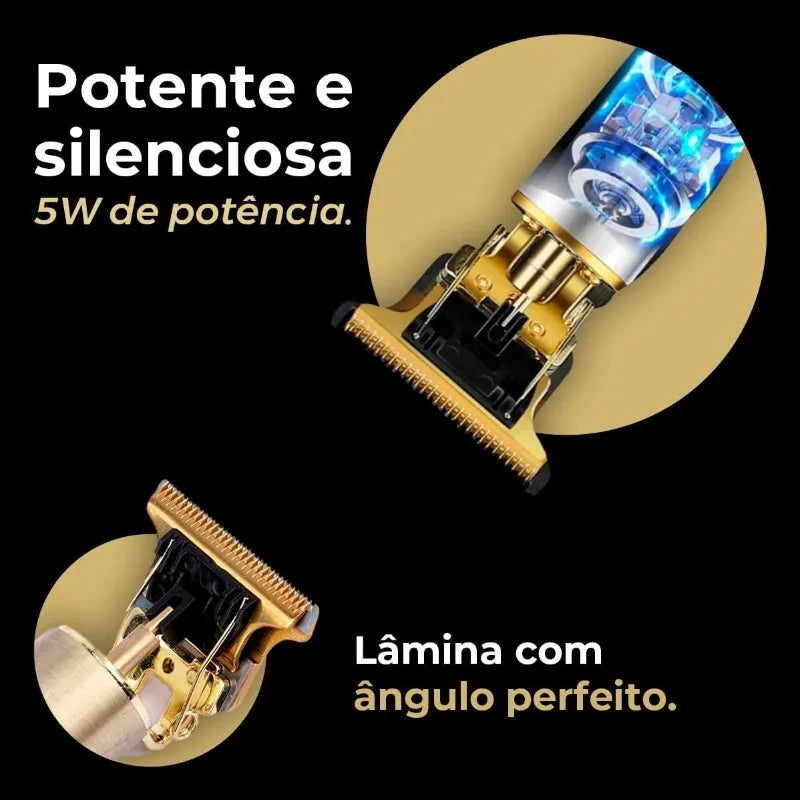 Máquina De Cortar Cabelo e  Barba Masculina Designer Aleatório Elétrico Profissional