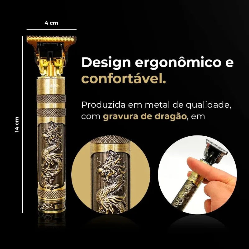 Máquina De Cortar Cabelo e  Barba Masculina Designer Aleatório Elétrico Profissional