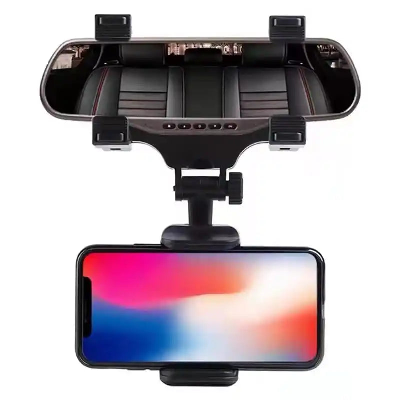 Suporte de Celular para Carro (Retrovisor Central) Gira 360°